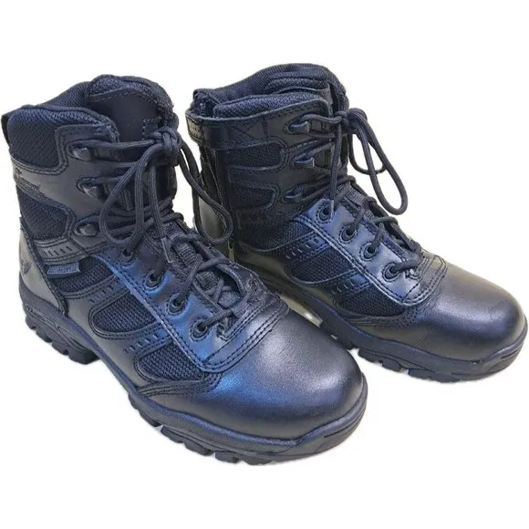 Thorogood Deuce Z-Trac Boots Men's 834-6218 Black 6&quot; Sz 11 Waterproof Side Zip