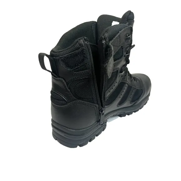 Thorogood Deuce Z-Trac Boots Men's 834-6218 Black 6&quot; Sz 11 Waterproof Side Zip