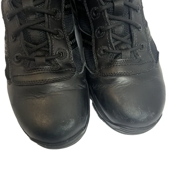 Thorogood Deuce Z-Trac Boots Men's 834-6218 Black 6&quot; Sz 11 Waterproof Side Zip