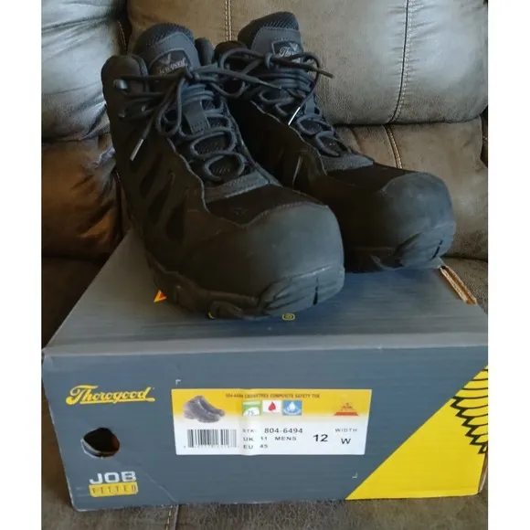 THOROGOOD Mens CrossTrex COMP TOE BOOTS‎  Sz 12 W  #804-6494 Waterproof #775