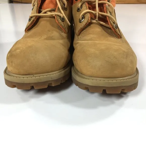 Timberland 6&quot; ReBOTL Boots Kids Size 5 Women's Size 6.5 Tan Waterproof A2DZX