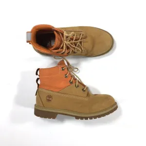 Timberland 6&quot; ReBOTL Boots Kids Size 5 Women's Size 6.5 Tan Waterproof A2DZX
