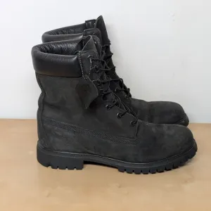 Timberland 8&quot; inch Premium Waterproof Boots Blackout Nubuck Men's Size 11.5