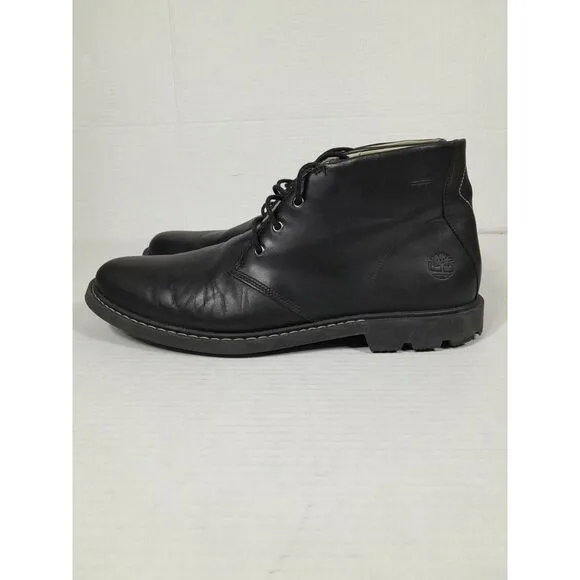 Timberland‎ Belanger Chukka Black  Waterproof Leather Boots Men SZ 13 NO INSOLES