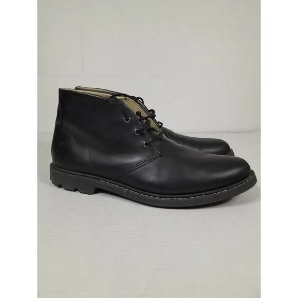 Timberland‎ Belanger Chukka Black  Waterproof Leather Boots Men SZ 13 NO INSOLES