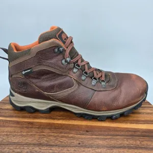 Timberland Boots Men's 13 Brown Leather Lace Up Ankle Waterproof Maddsen