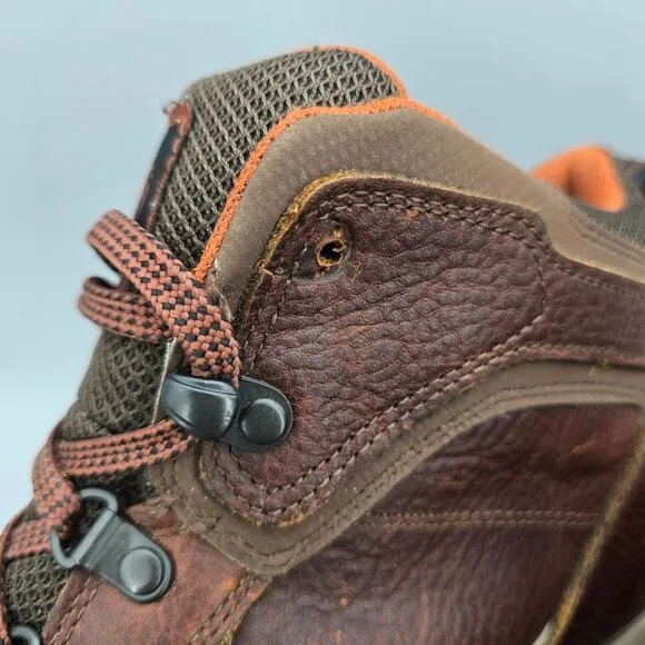 Timberland Boots Men's 13 Brown Leather Lace Up Ankle Waterproof Maddsen