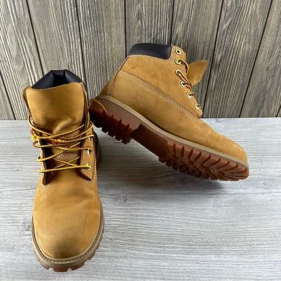 Timberland Boys  PREMIUM WATERPROOF BOOTS Wheat 12909 Size: 6