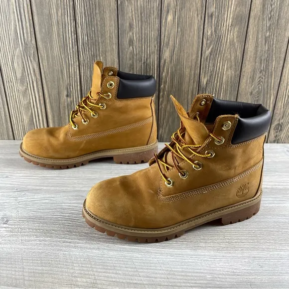 Timberland Boys  PREMIUM WATERPROOF BOOTS Wheat 12909 Size: 6