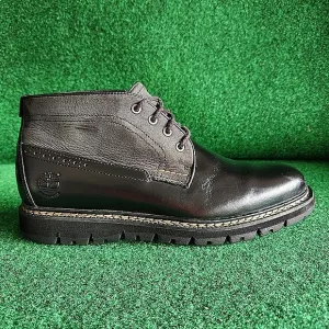 Timberland Britton Hill Chukka Boots Black Waterproof Leather Mens Size 8