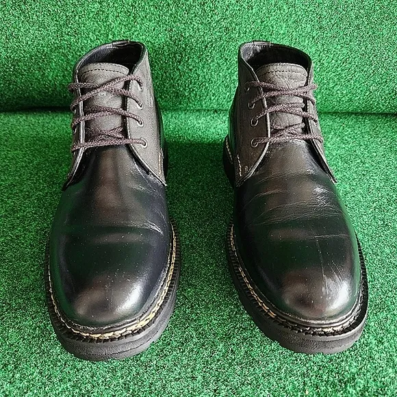 Timberland Britton Hill Chukka Boots Black Waterproof Leather Mens Size 8