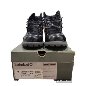 Timberland Junior 6 Inch Premium Waterproof Boot Black‎ size 7