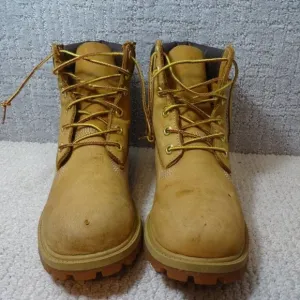Timberland Juniors 6&quot; Youth Size 5.5 US Wheat Waterproof Nubuck Boots 12909