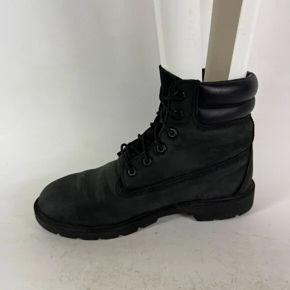 Timberland Linden Woods 6 Inch Boot Women's 8.5 Black Leather Ankle Waterproof