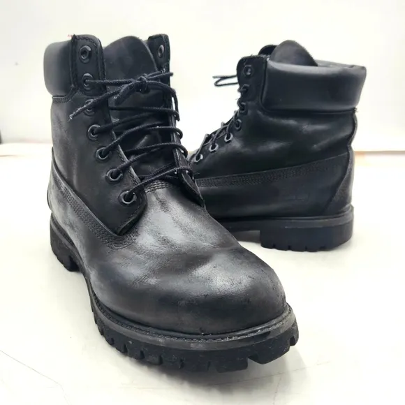 Timberland Mens 8 Premium Black Nubuck 6 Inch Boots 400 gram Waterproof 10073