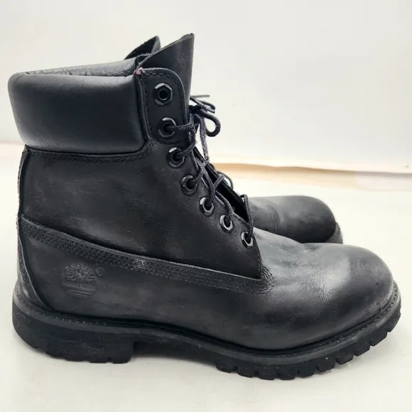 Timberland Mens 8 Premium Black Nubuck 6 Inch Boots 400 gram Waterproof 10073