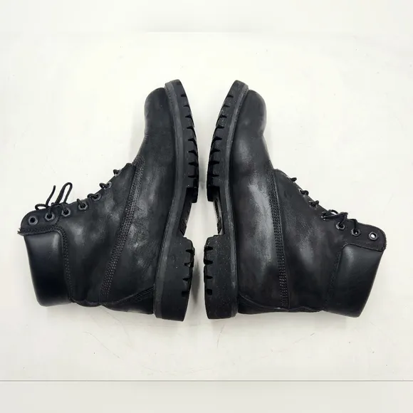 Timberland Mens 8 Premium Black Nubuck 6 Inch Boots 400 gram Waterproof 10073