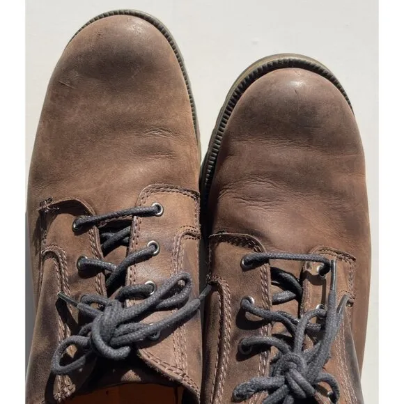 Timberland Mens Size 10 Brown Leather Waterproof Lace Up Oxford Shoes 9632A