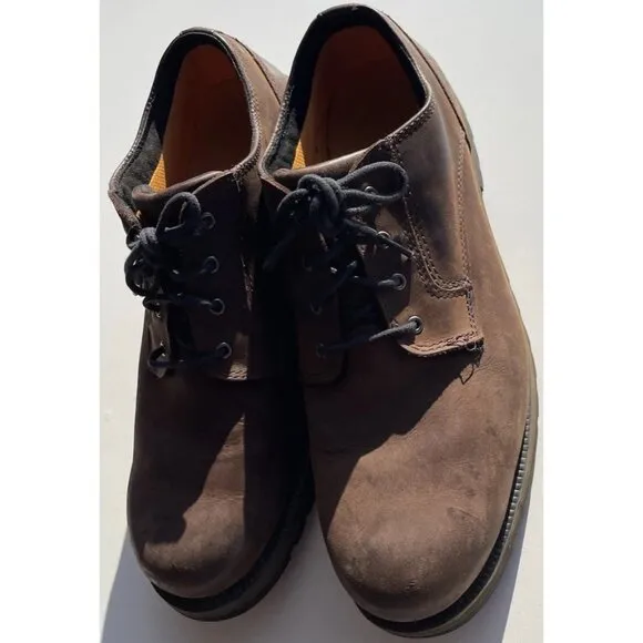 Timberland Mens Size 10 Brown Leather Waterproof Lace Up Oxford Shoes 9632A
