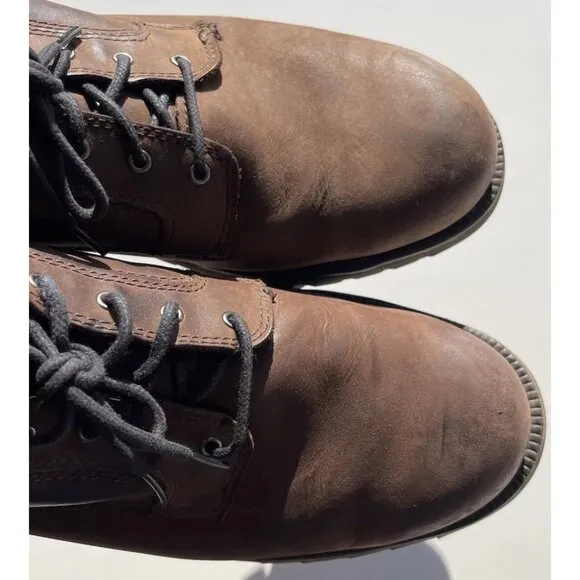 Timberland Mens Size 10 Brown Leather Waterproof Lace Up Oxford Shoes 9632A