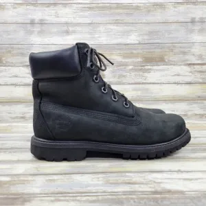 Timberland Premium 6&quot; Waterproof Leather Lug Combat Boots Women's Size 6 Black