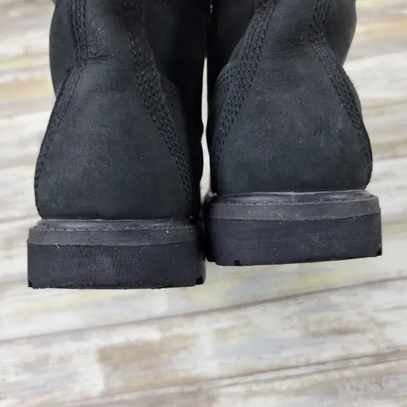 Timberland Premium 6&quot; Waterproof Leather Lug Combat Boots Women's Size 6 Black