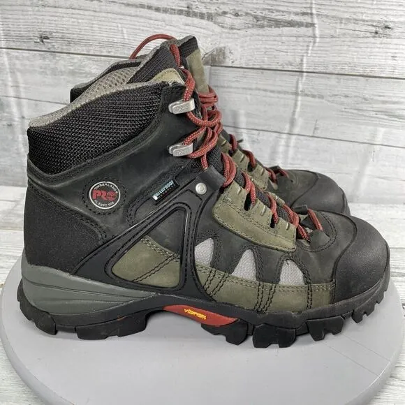 Timberland Pro Mens 6&quot; Hyperion Xl Soft Toe Waterproof boots Black Size 8 Vibram
