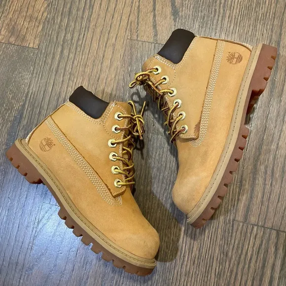 Timberland Toddlers Premium Nubuck Boots Wheat/Brown Waterproof Size 11