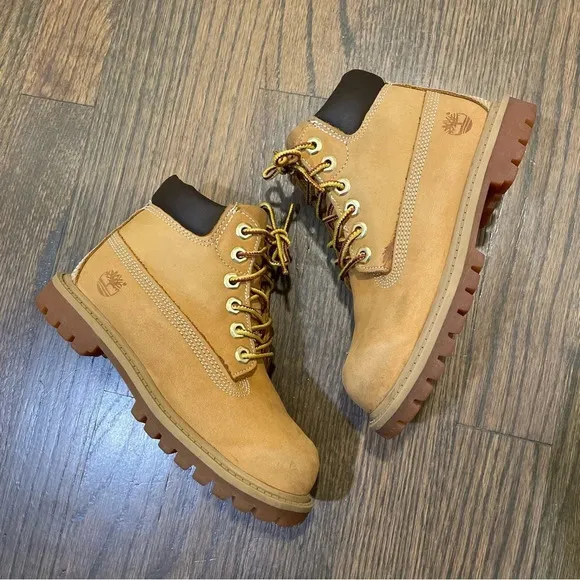 Timberland Toddlers Premium Nubuck Boots Wheat/Brown Waterproof Size 11