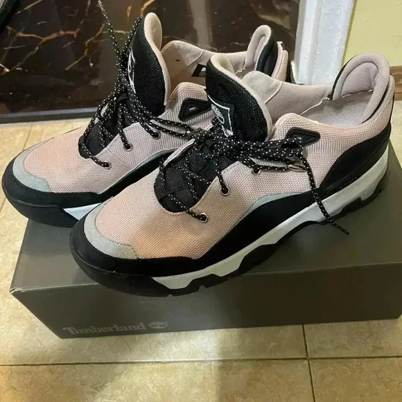 Timberland Women's Euro Swift Low Hiker Shoes Lt Pink Mesh W Black size 11