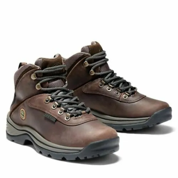 Timberland Women's White Ledge Waterproof Dk Brown Full Grain Hiking Boots 12668