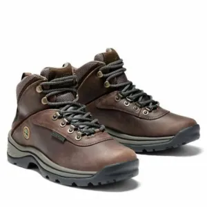 Timberland Women's White Ledge Waterproof Dk Brown Full Grain Hiking Boots 12668