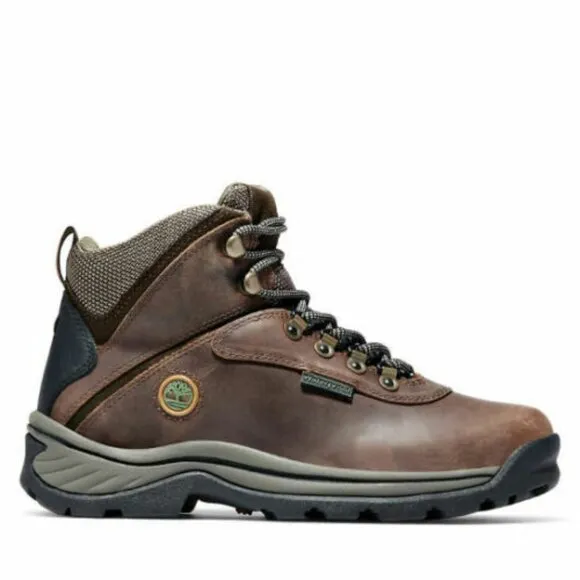 Timberland Women's White Ledge Waterproof Dk Brown Full Grain Hiking Boots 12668