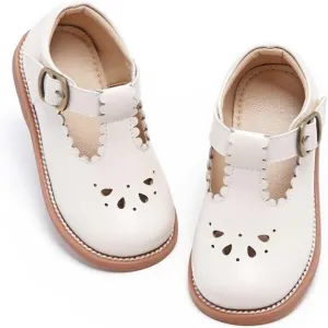 Toddler Little Girl Mary Jane Dress Shoes B366-beige