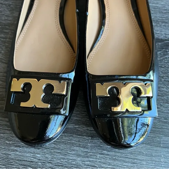 Tory burch Gigi Blsck Patent Leather Pumps US5.5