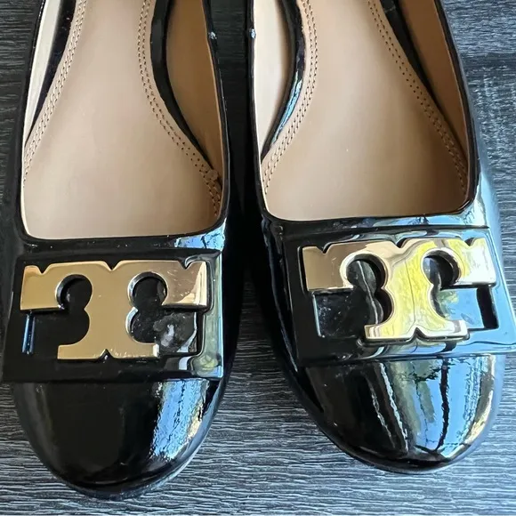 Tory burch Gigi Blsck Patent Leather Pumps US5.5