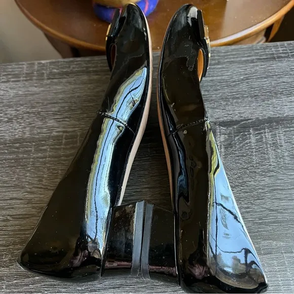 Tory burch Gigi Blsck Patent Leather Pumps US5.5