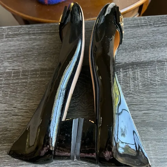 Tory burch Gigi Blsck Patent Leather Pumps US5.5