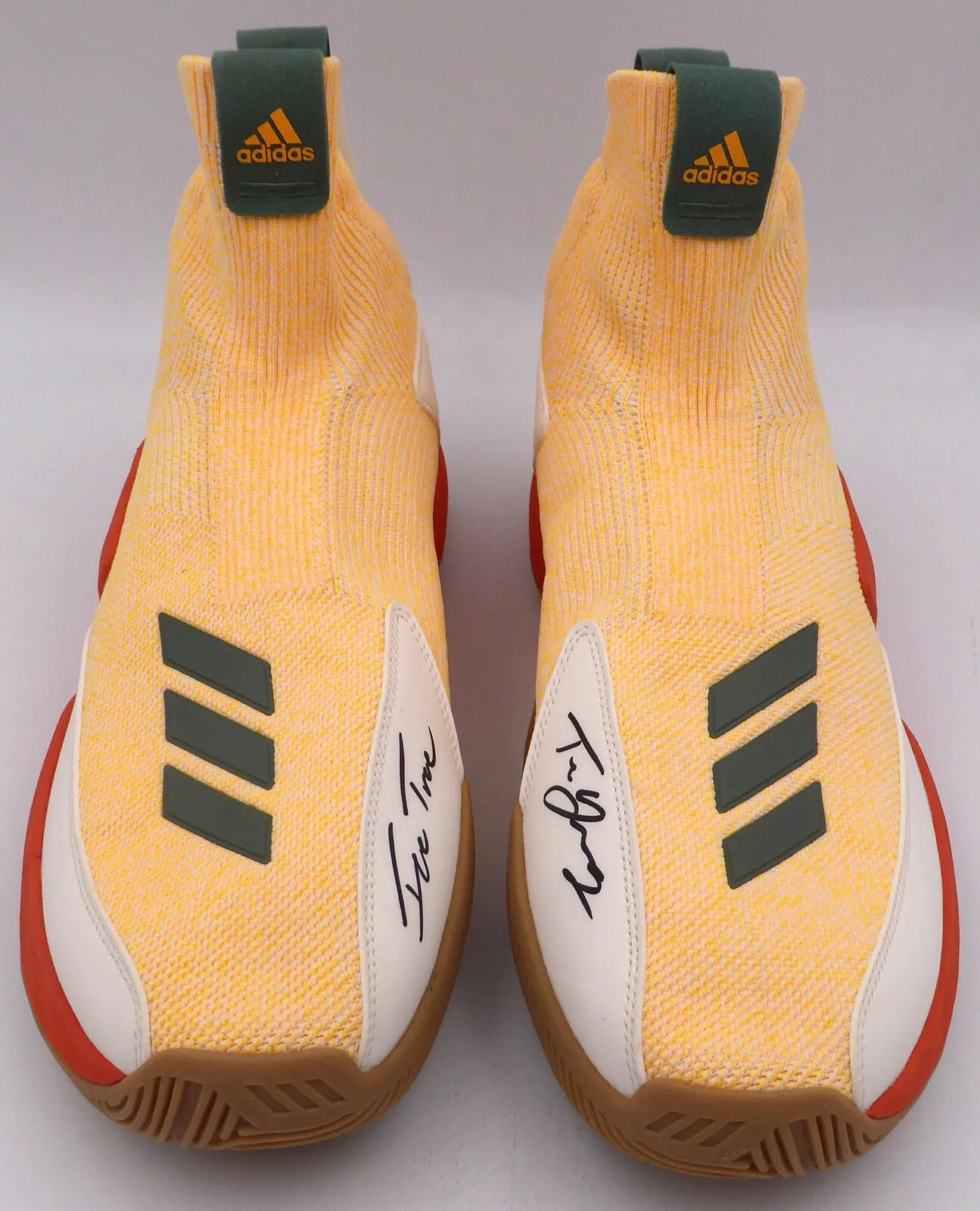 Trae Young Autographed Adidas Shoes Ice Trae Hawks Size 12 Beckett WY53981