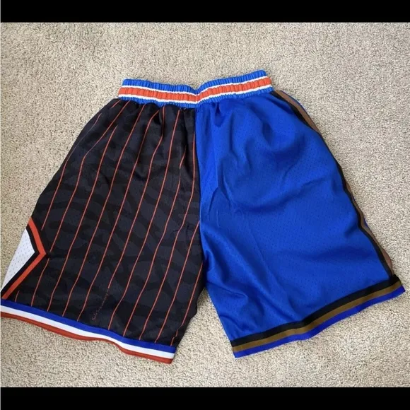 Trillest Establishment &quot;Be Like Mike&quot; Swingman Shorts Red Blue Mens Size Medium