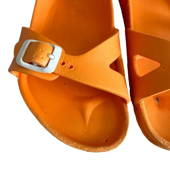 TWO PAIR BIRKENSTOCK RIO KIDS EVA SANDALS SIZE 34