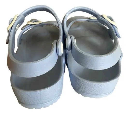 TWO PAIR BIRKENSTOCK RIO KIDS EVA SANDALS SIZE 34