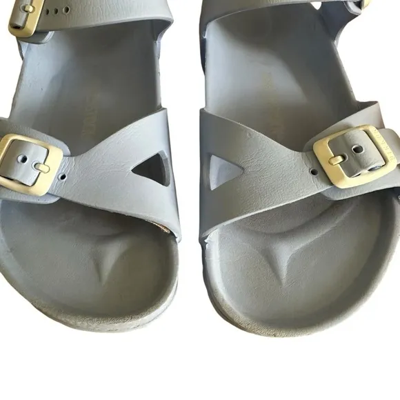 TWO PAIR BIRKENSTOCK RIO KIDS EVA SANDALS SIZE 34