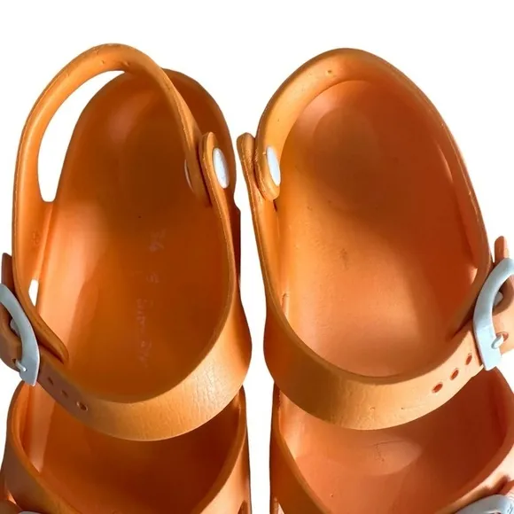 TWO PAIR BIRKENSTOCK RIO KIDS EVA SANDALS SIZE 34