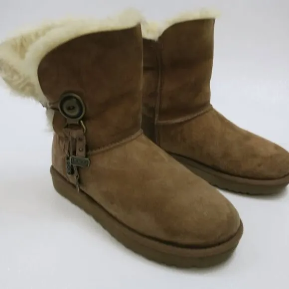 UGG Australia Insulated Bailey Button Boots Winter Shoes sz 7