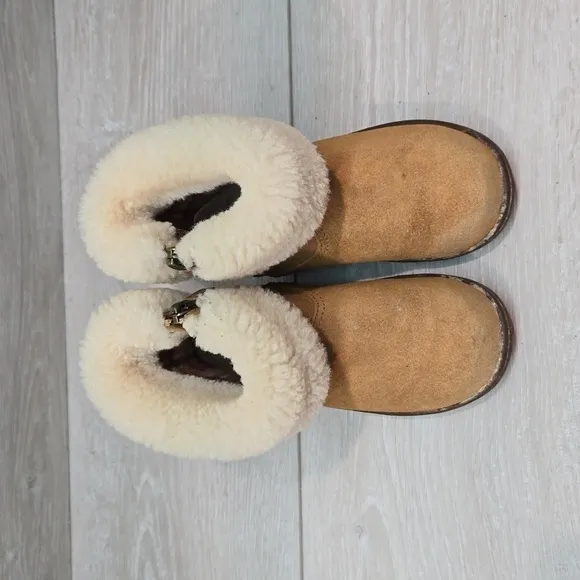 Ugg Australia Jorie II Kids Girl Leather Sheepskin Boots shoes sz 8 Toddler