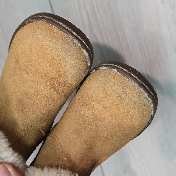 Ugg Australia Jorie II Kids Girl Leather Sheepskin Boots shoes sz 8 Toddler