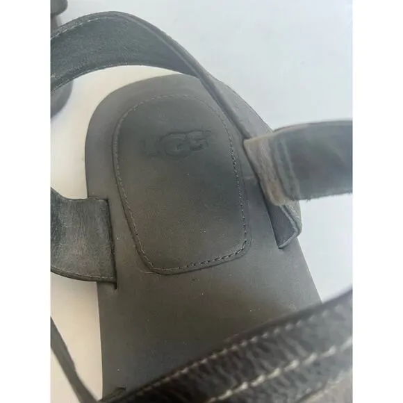 UGG AUSTRALIA MEN’S TUSTIN GRAY SANDALS 1004075 SANDALS SZ 13