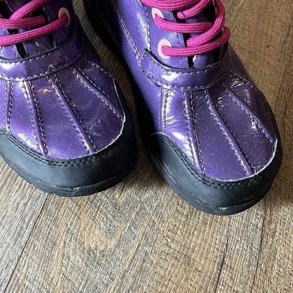 UGG Butte II Purple Fold Over Waterproof Boots US Size 1