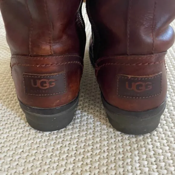UGG Elsa Waterproof Leather Boots Size 5